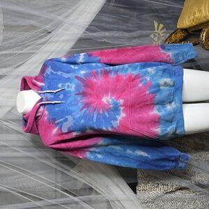 Zumiez Tiedye Hoodie SM Blue&Pink